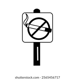 No smoking board vector design in trendy style