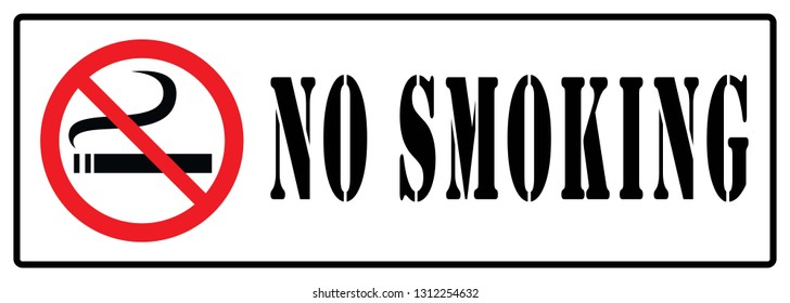 No smoking board,No smoking sticker drawing by illustration