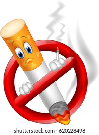 No smoking cartoon symbol