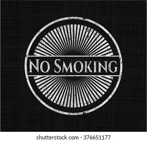 No Smoking chalk emblem