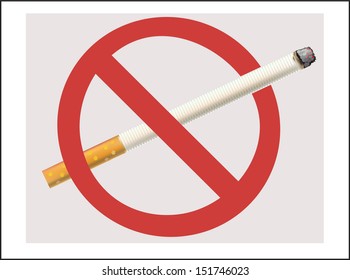 No Smoking cigarette 