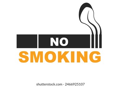 No Fumar icono de cigarrillo con la prohibición prohibida signo círculo rojo de prohibición. No utilice la etiqueta de reconocimiento de Smoke aquí Atención. Día Mundial sin Tabaco sin concepto de vapeo.