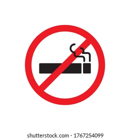 Ilustración vectorial de iconos de cigarrillos sin fumar