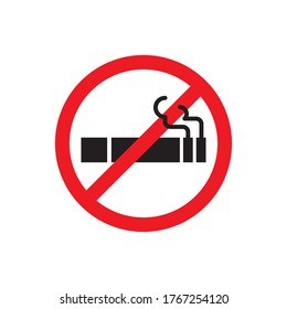 Ilustración vectorial de iconos de cigarrillos sin fumar