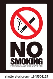 No smoking cigarette sign. EPS 10 vector illustration. CMYK redy to print.