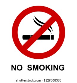 No smoking, cigarette sign - stock vector