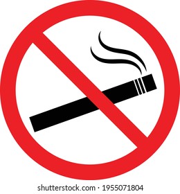 No smoking cigarette sign symbol or icon