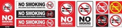 No Smoking Cigarette Sign Vector