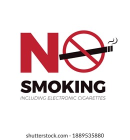 No smoking cigarette sign vector. Warning signs and symbols No Smoking, Stop Smoking.