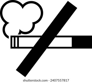 Nichtraucherzigarettenzeichen, Vektorgrafik
