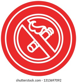 no smoking circular icon symbol