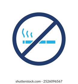 Diseño de Vector de icono de color no fumador Bueno para el Web o el App móvil