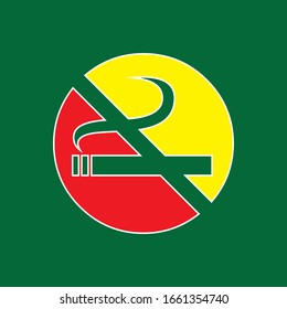 no smoking with colour jamaica