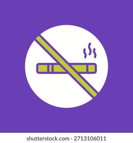 No Smoking Creative Vector Graphic Icon