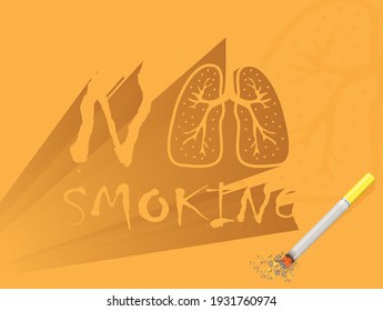 No smoking day creative design