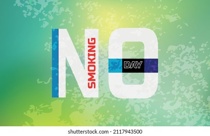 no smoking day . Design suitable for greeting card poster and banner