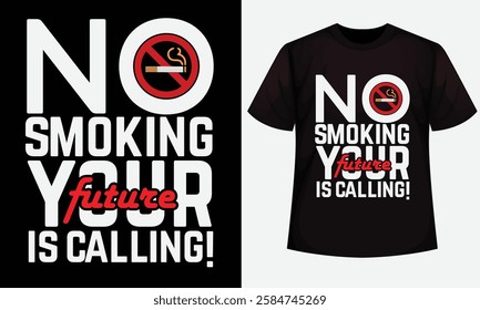 No smoking Day design for t-shirt, bags, mugs, stickers, banner, poster, icon, logo etc. Fully Editable Print Ready Template - Vector.