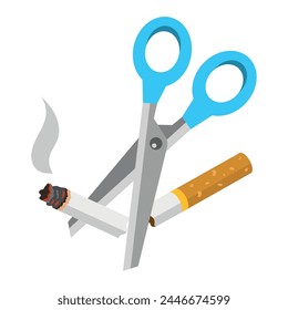 no smoking day event isolated design