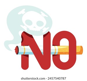 no smoking day event isolated design