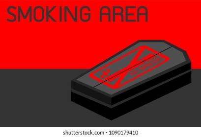 No smoking day sign public relations , danger concept vector design.
