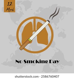 No smoking day social media editable eps file 