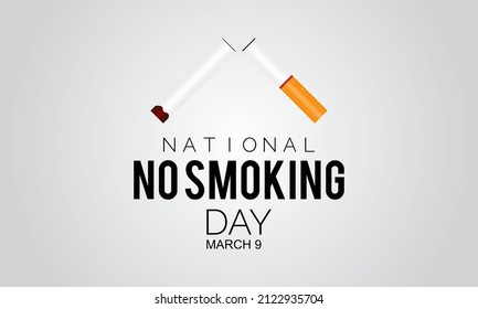 No Smoking Day. vector template design for banner, card, poster, background.