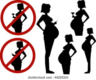 No smoking or drinking when pregnant