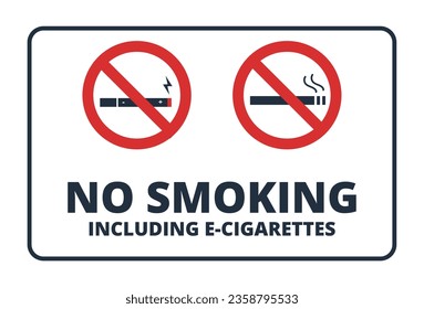 No Smoking E Cigarret Symbol
