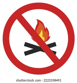 no smoking or no fire vector illustration poster type design modern graphic design