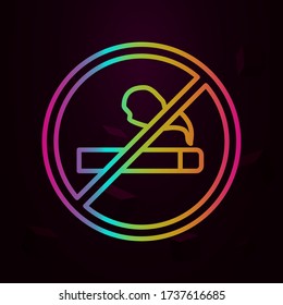 No smoking, firefighter nolan icon Simple thin line, outline vector of Firefighter icons for ui and ux, website or mobile application