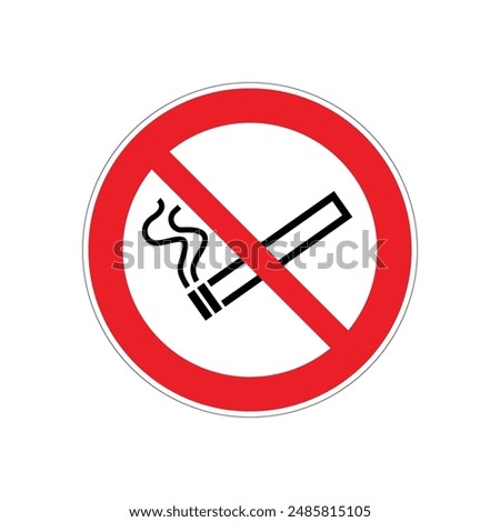  No smoking, No fires; Fire, open flame sources and no smoking sign, on white background