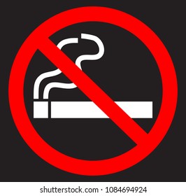 No smoking flat icon
