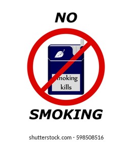 No smoking. Flat icon.