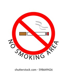 No smoking flat icon