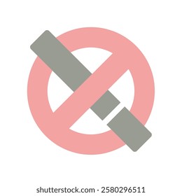 no smoking flat icon illustration