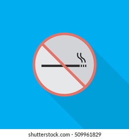 no smoking flat  icon illustration isolated vector sign symbol 