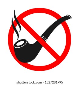 No smoking forbidding icon. Smoking prohibited sign isolated on white background. Smoking stop symbol. Vector illustration
