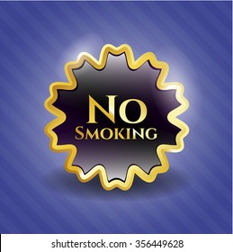 No Smoking golden emblem