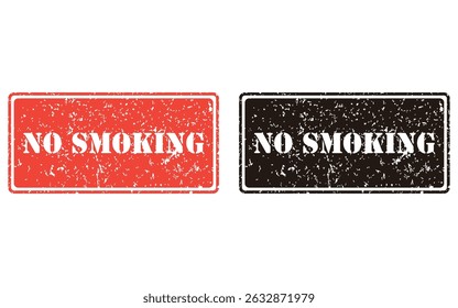 no smoking grunge stamp design, vector, isolated on transparent background