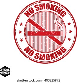 No Smoking grunge stamp.Vector