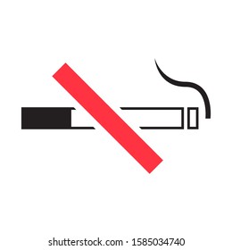 No smoking icon design template