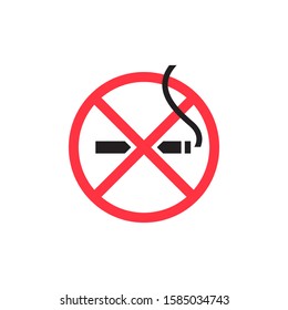 No smoking icon design template