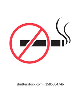 No smoking icon design template