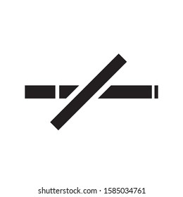 No smoking icon design template
