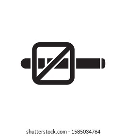 No smoking icon design template