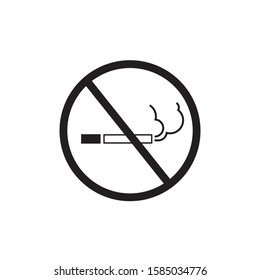 No smoking icon design template