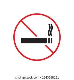 No Smoking icon design template