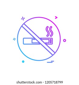 No smoking icon design vector
