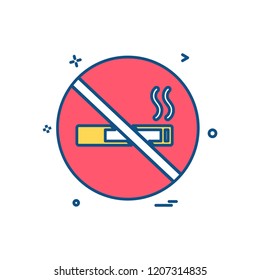 No smoking icon design vector