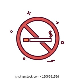 No Smoking icon design vector 